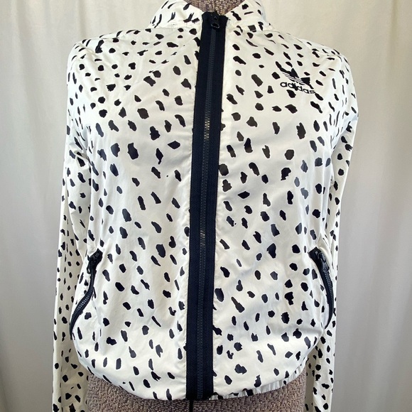 NWOT adidas Originals SST Track Jacket Full Zip Women's White Black Windbreaker - Picture 8 of 16